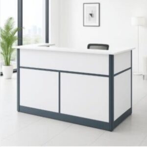 1.6m White modern reception desk Qt1.6
